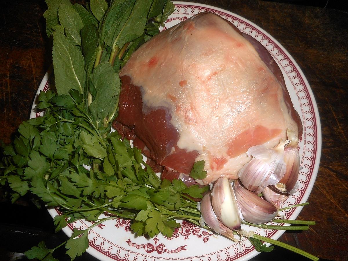 recette Gigot d agneau sauce à la menthe