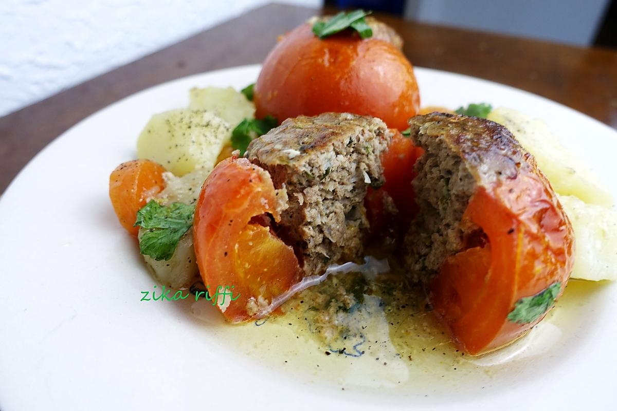 recette TOMATES FARCIES A LA VIANDE DE VEAU