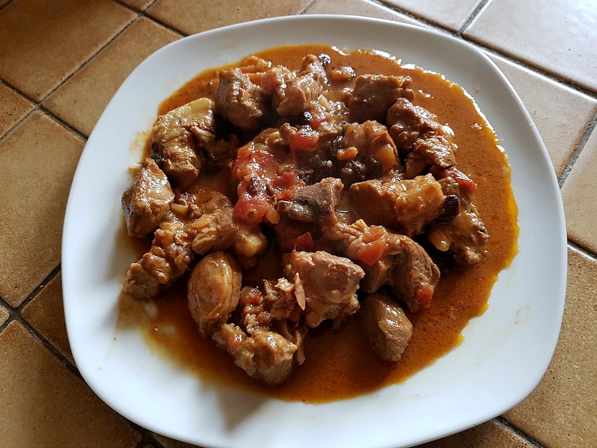 recette Curry d'agneau au  lait de coco