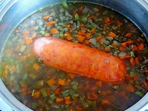 recette Soupe de lentilles et saucisse de Morteau