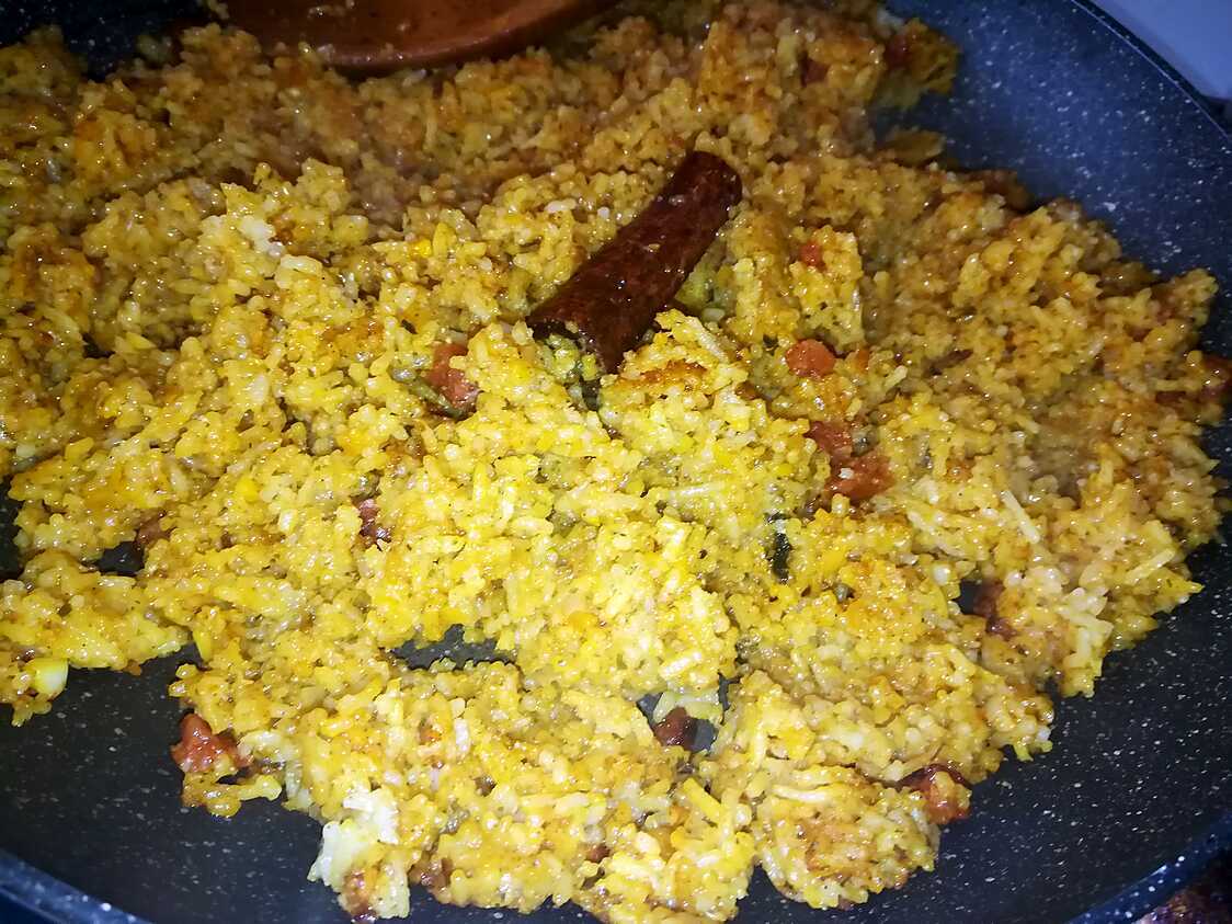 Recette de Riz grillé aux épices et chorizo