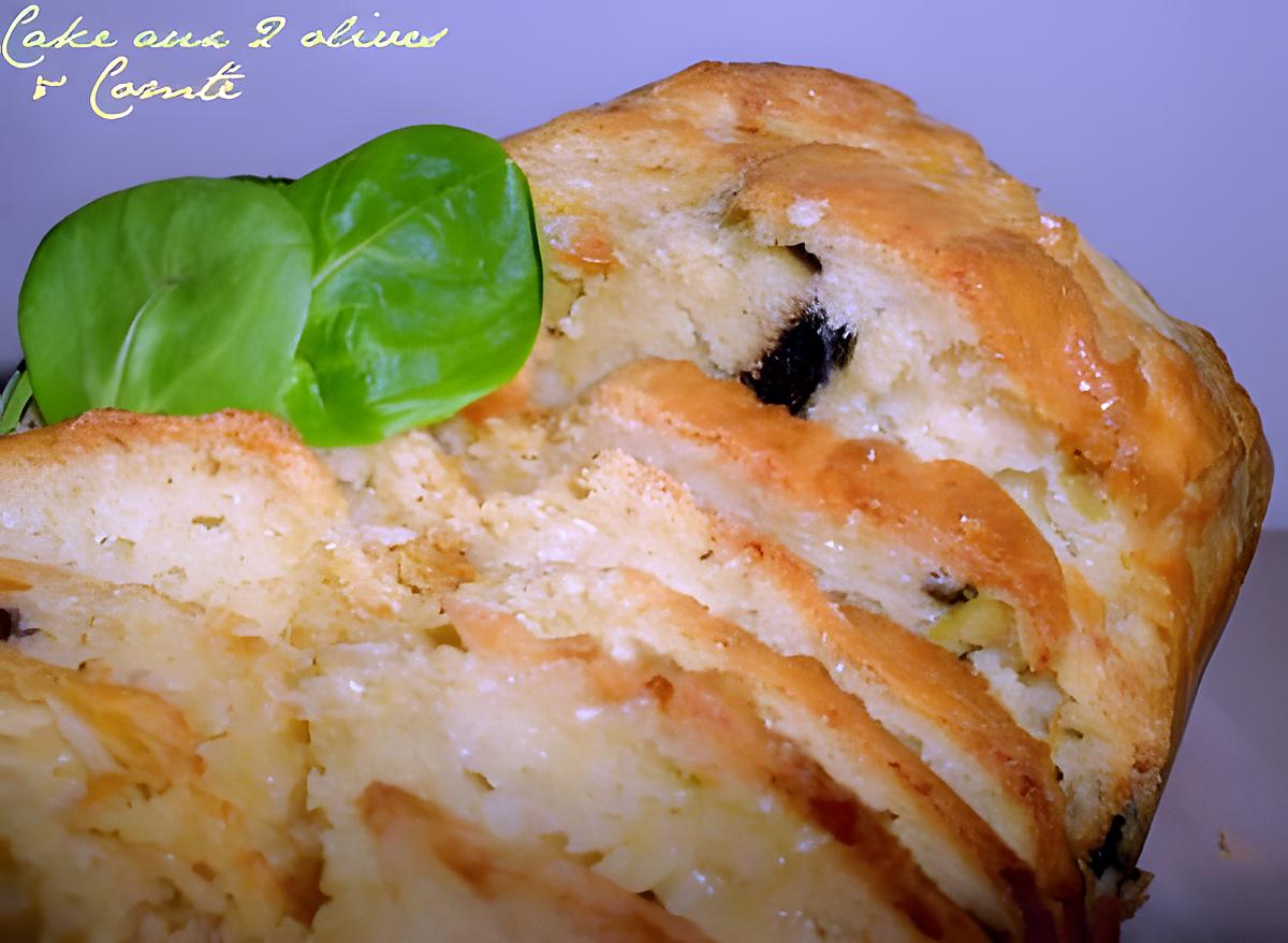 recette Cake aux 2 olives & Comté