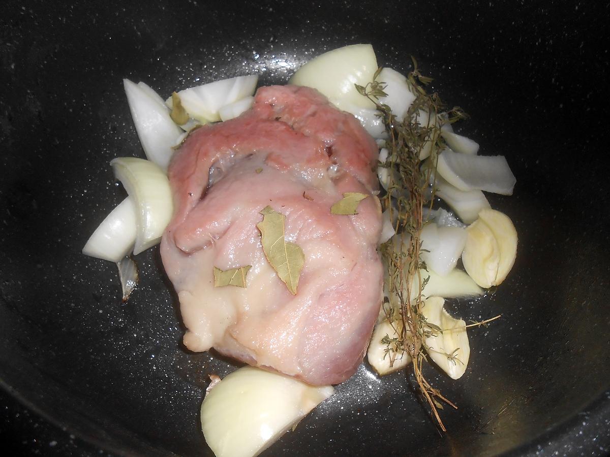 recette PALETTE DE PORC AU JUS