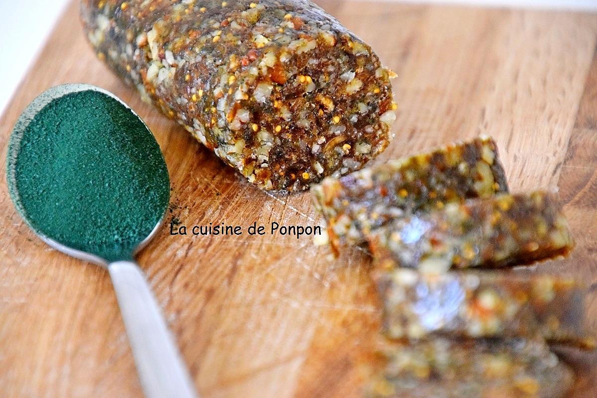 recette Barre énergétique à la spiruline, végan