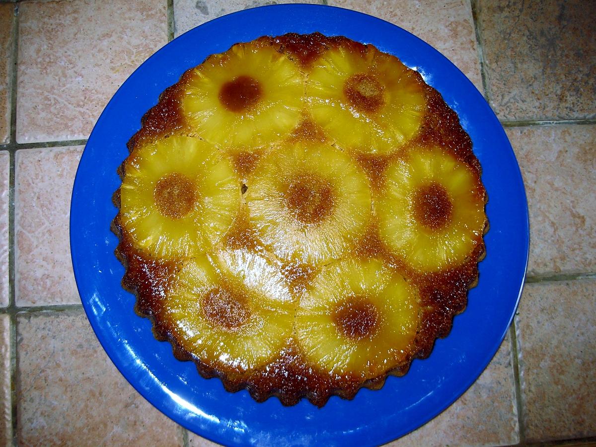 recette Gâteau renversé à l'ananas facile