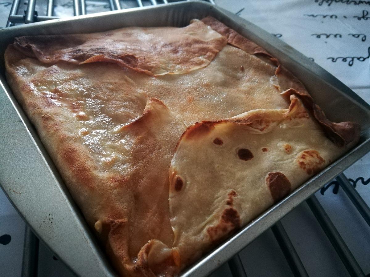 recette Lasagnes de crêpes a la bolognaise