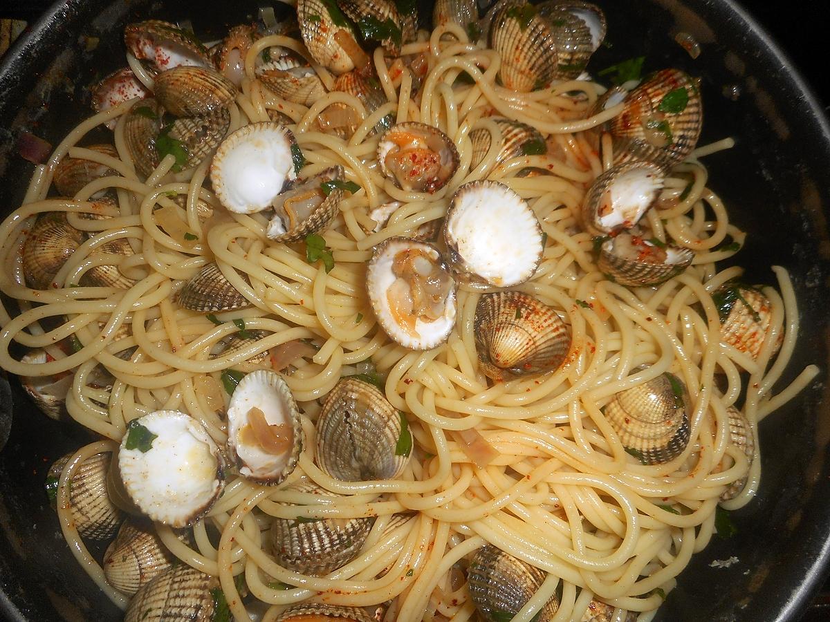 recette Spaghetti aux coques