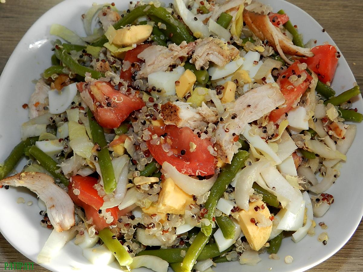 recette Salade de quinoa aux poulet