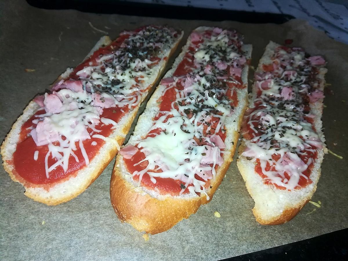 recette Baguettes pizza