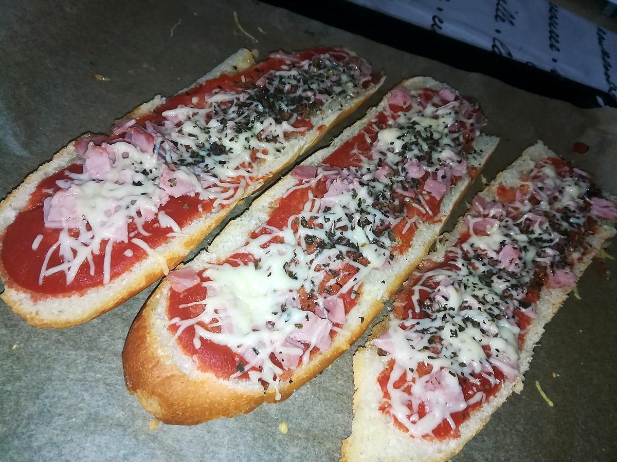 recette Baguettes pizza