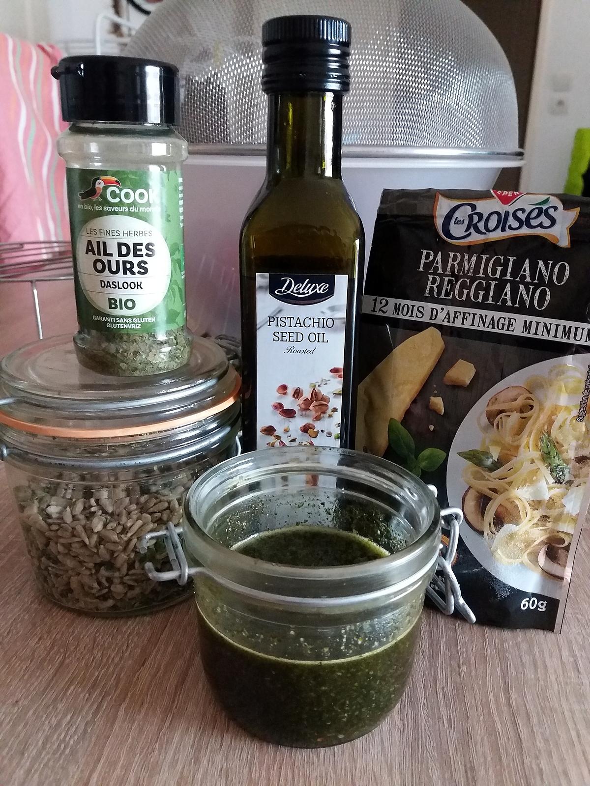 recette Pesto huile de pistache