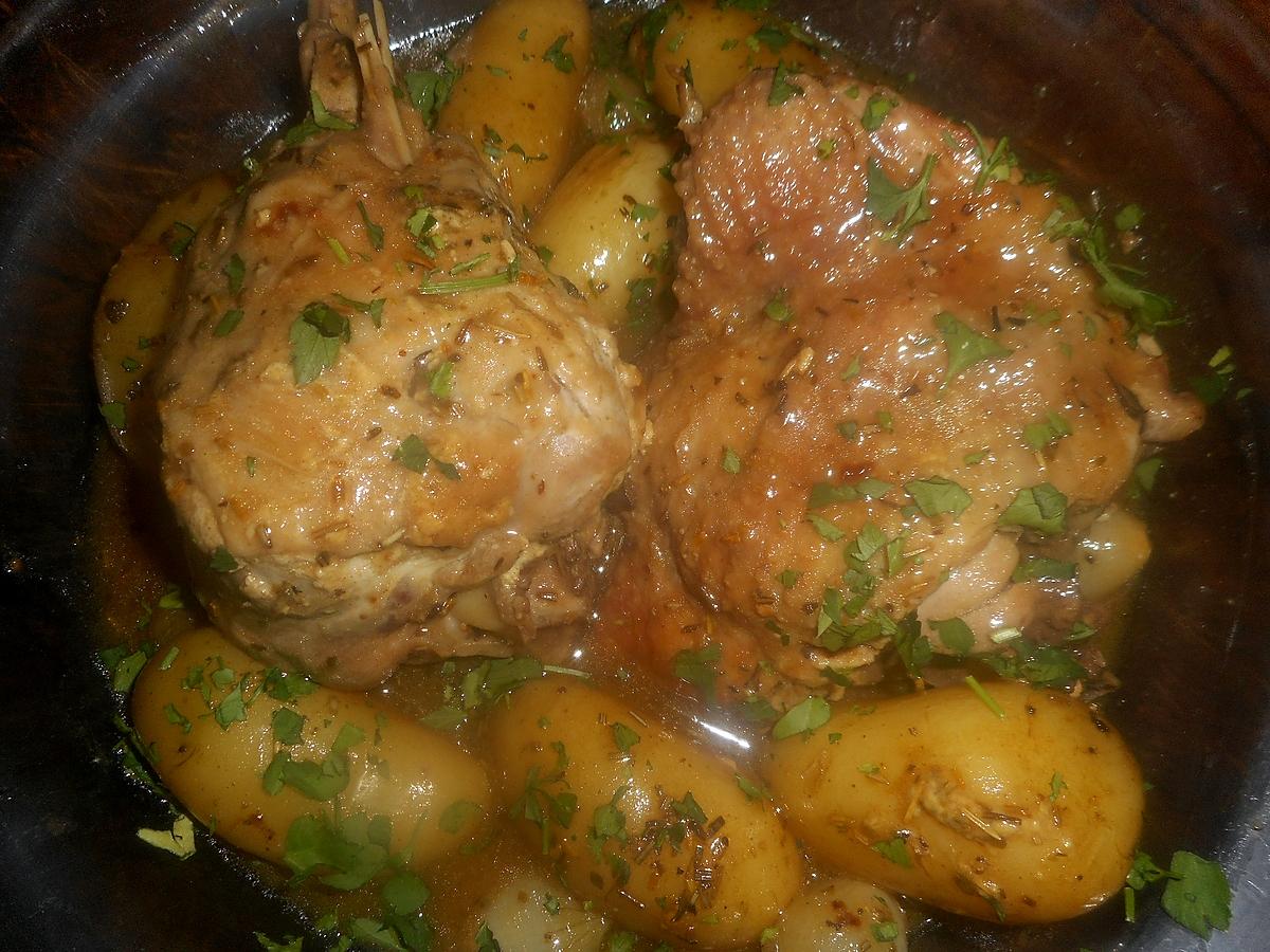 recette Cuisse de dinde fondante aux rattes