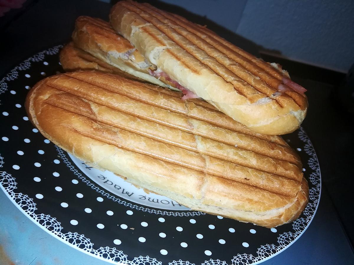 recette Panini croque monsieur pain au lait