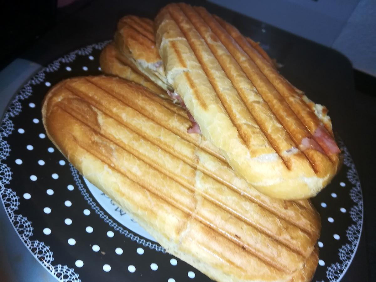 recette Panini croque monsieur pain au lait