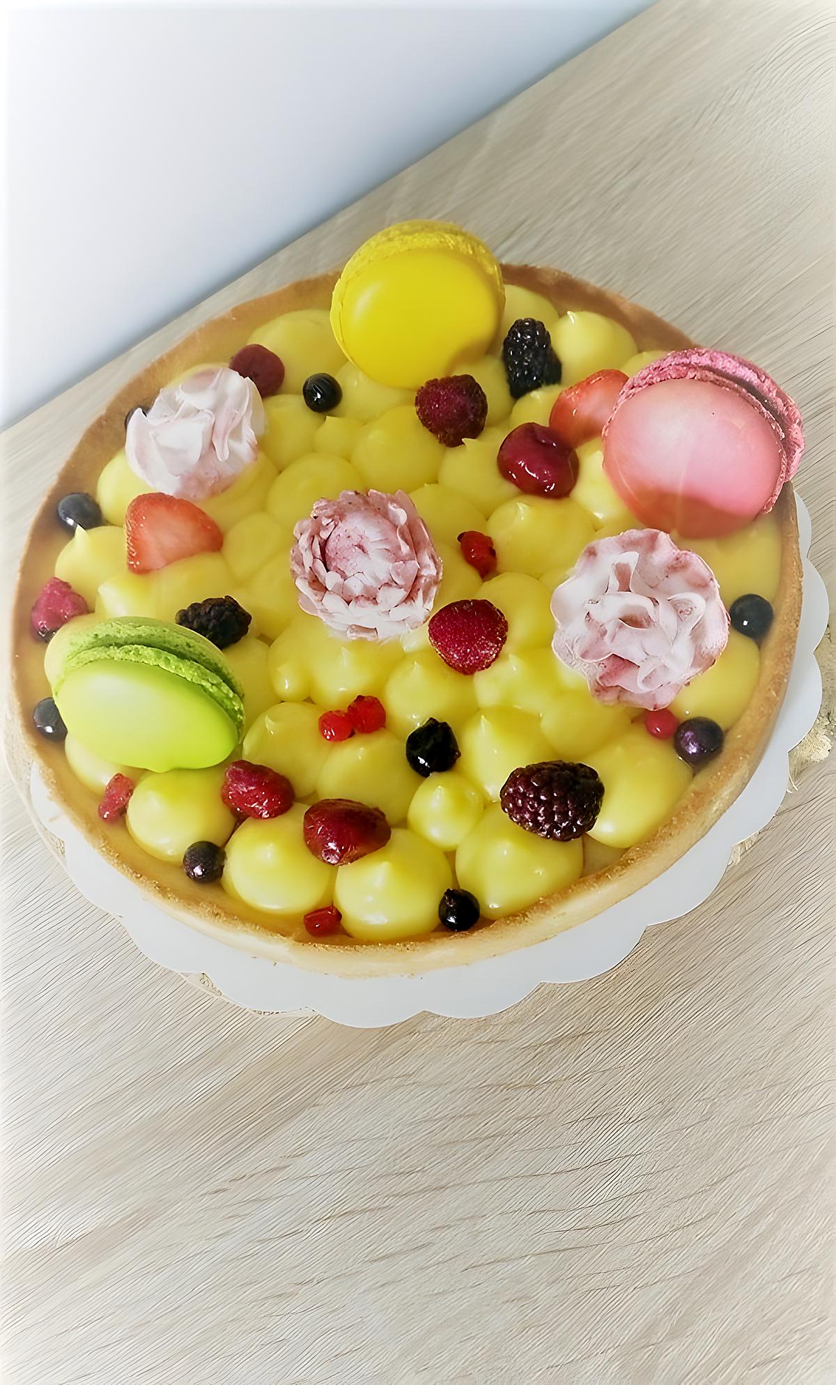 recette Tarte au citron façon number cake