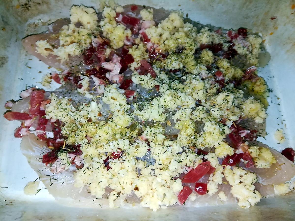 recette Panga au crumble de parmesan