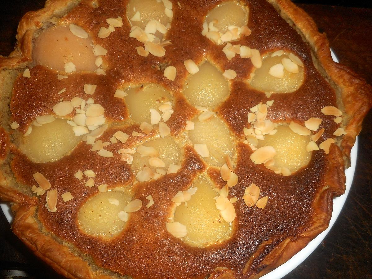 recette Tarte aux poires et aux amandes