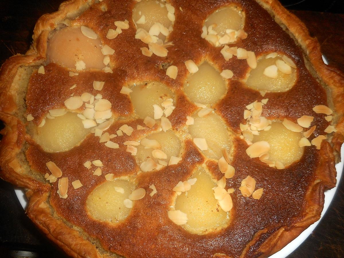 recette Tarte aux poires et aux amandes