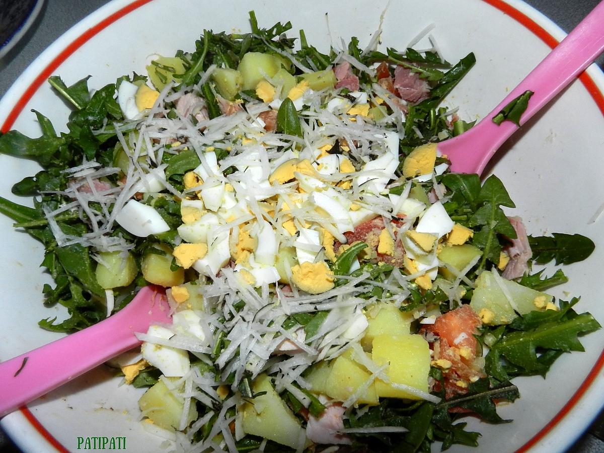 recette Plat de salade des champs