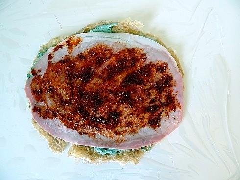 recette Roulé de galette au jambon et fromage à la spiruline