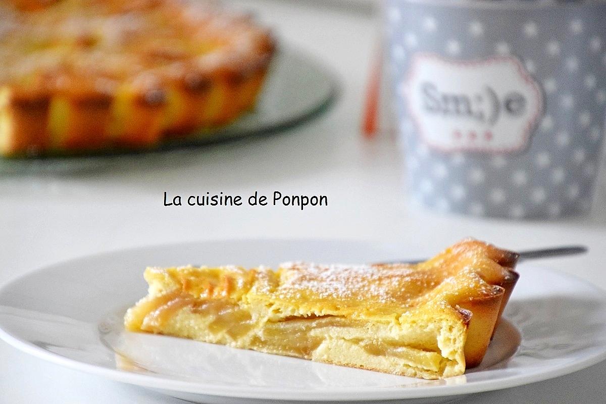 recette Flamusse aux pommes et ricotta, sans beurre