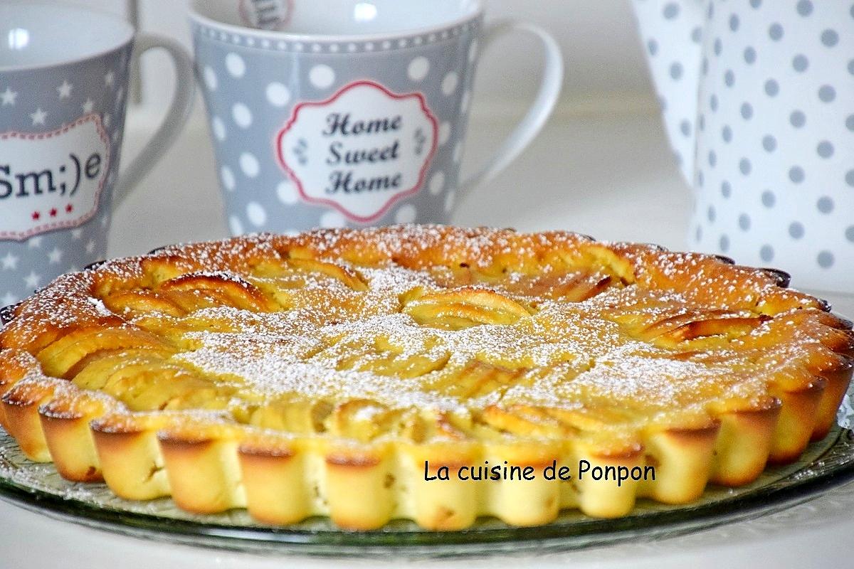 recette Flamusse aux pommes et ricotta, sans beurre