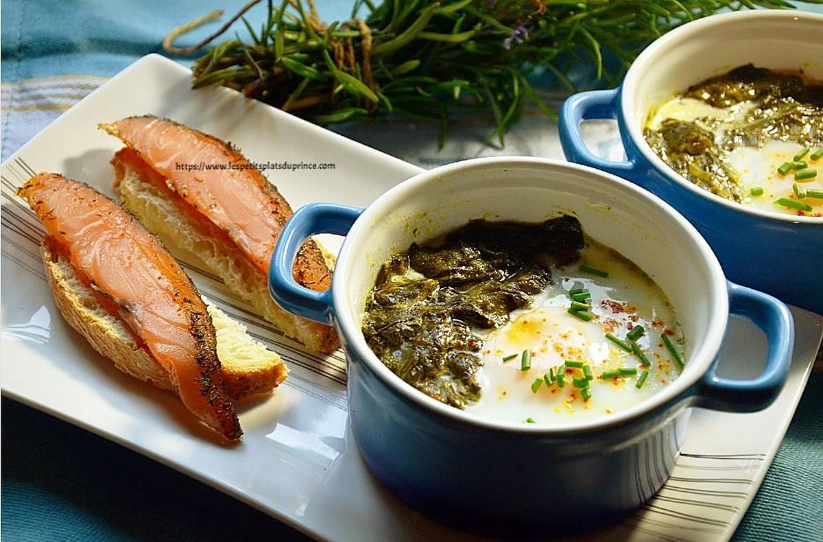 recette Oeuf cocotte à l'oseille du jardin