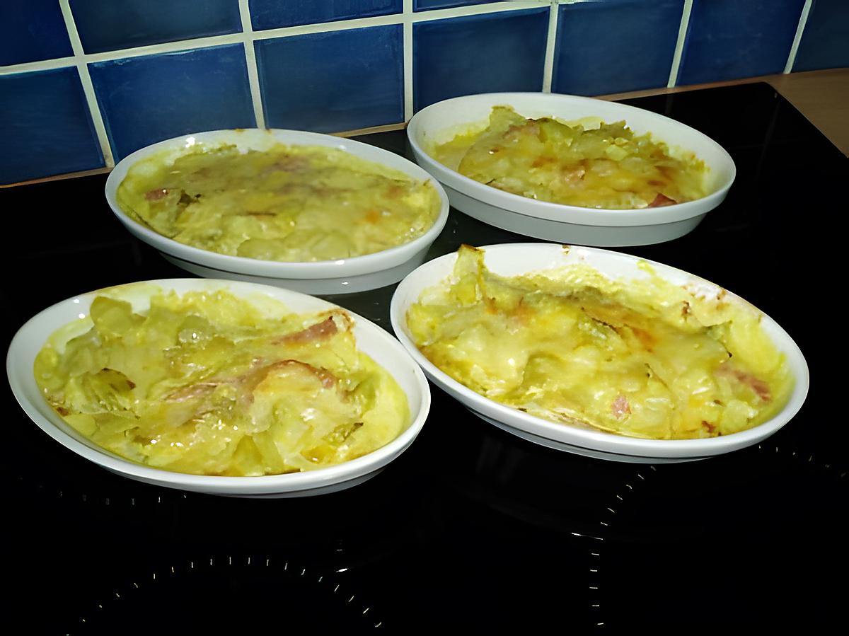 recette gratin d'endives au jambon et curry