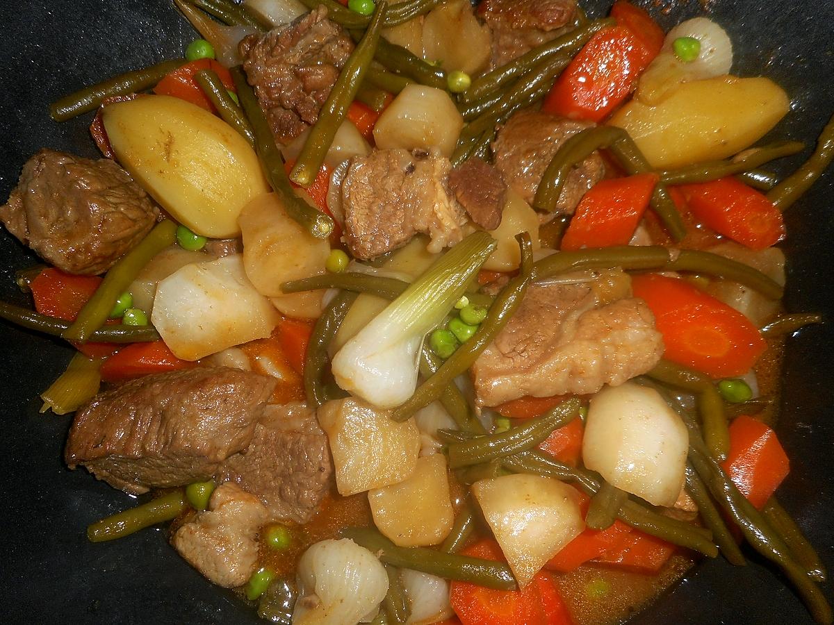 recette Sauté de veau aux légumes de printemps