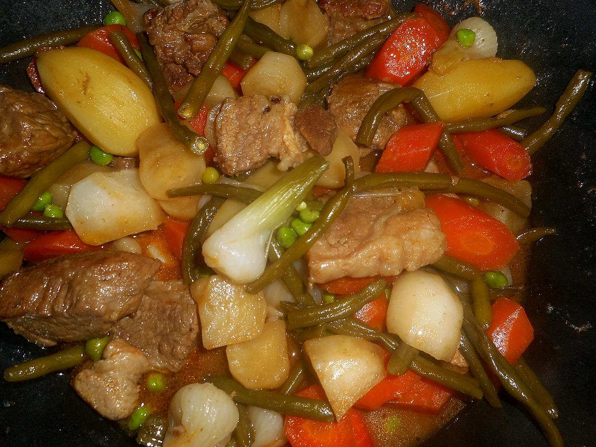 recette Sauté de veau aux légumes de printemps