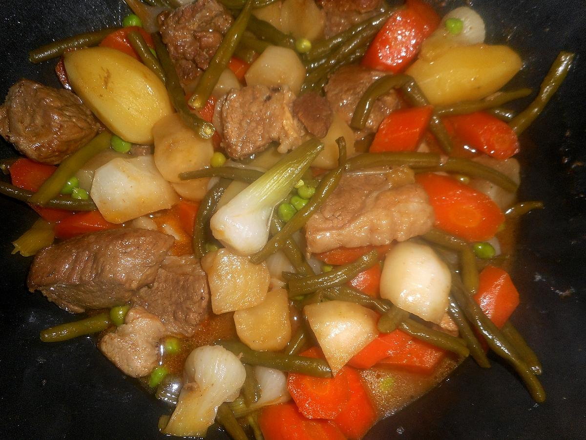 recette Sauté de veau aux légumes de printemps