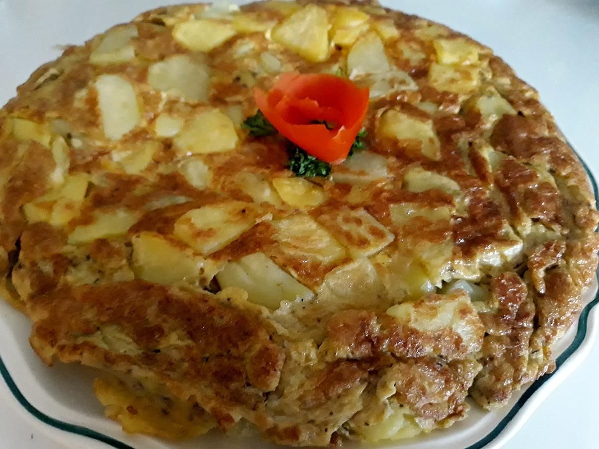 recette TORTILLA DE POMMES DE TERRE