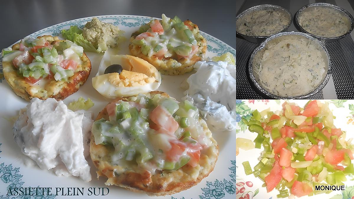 recette GALETTES DE RICOTTA ET PETITS ACCOMPAGNEMENTS