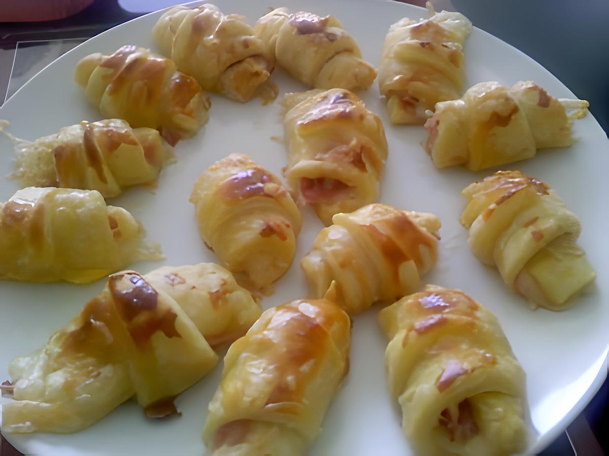 recette Minis croissants apéritifs