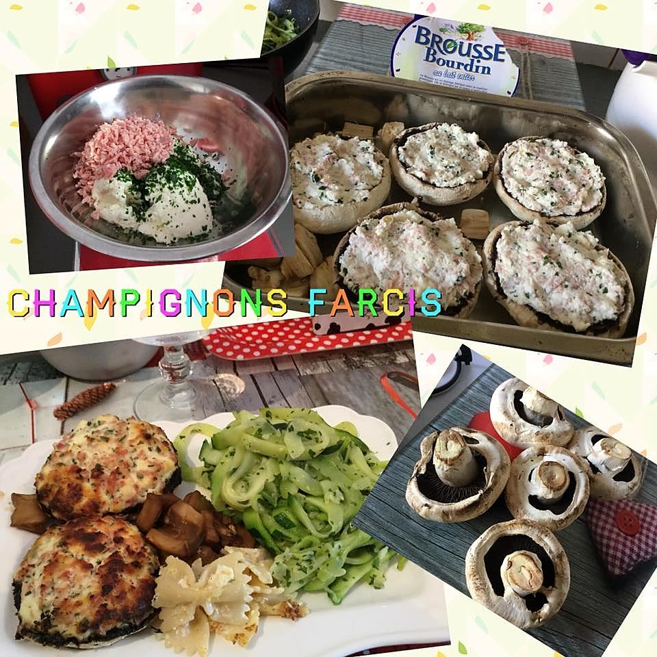 recette CHAMPIGNONS FARCIS