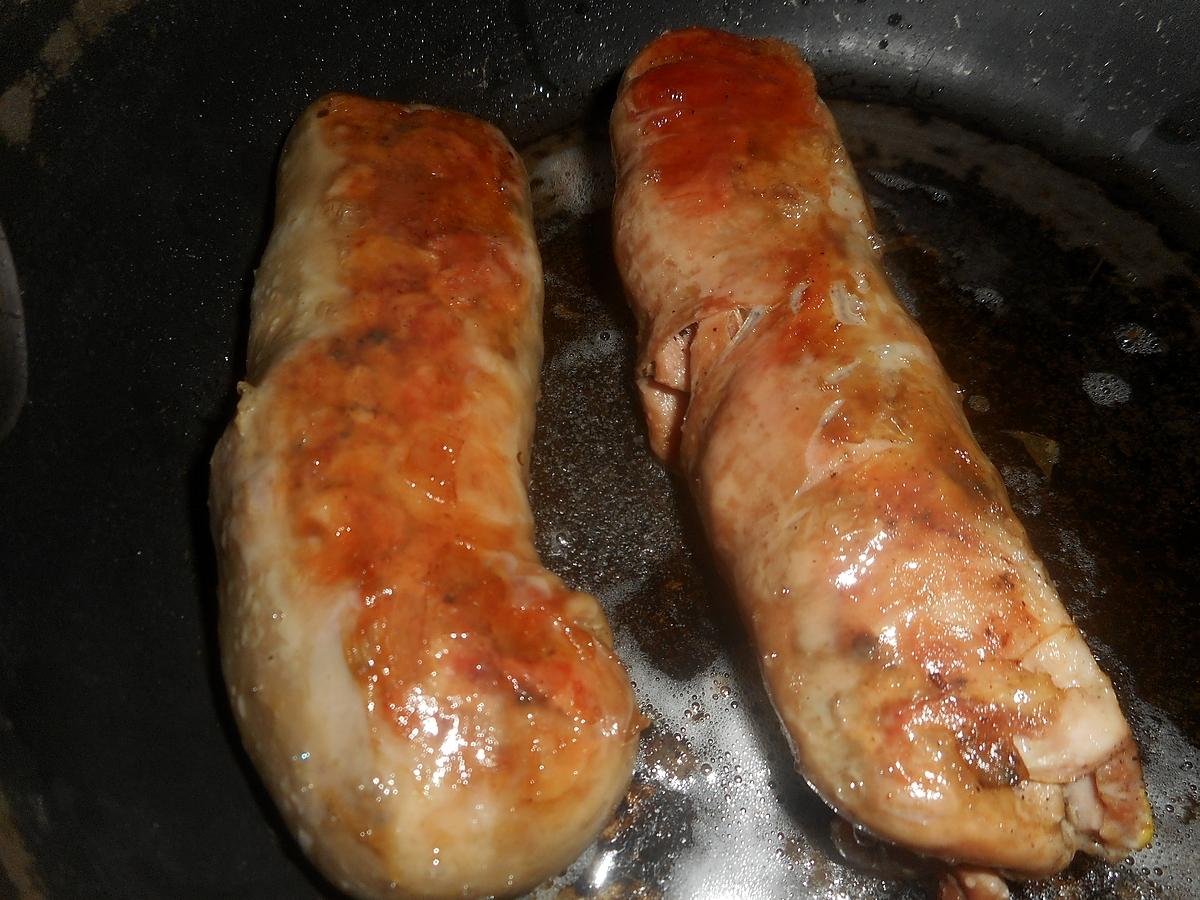 recette Andouillette de troyes au vinaigre et pommes sautées