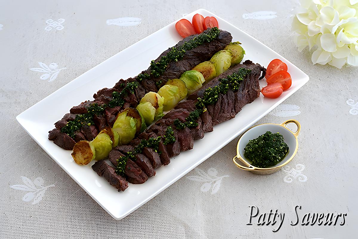 recette Onglet de Boeuf Grillé, Pesto de Persil