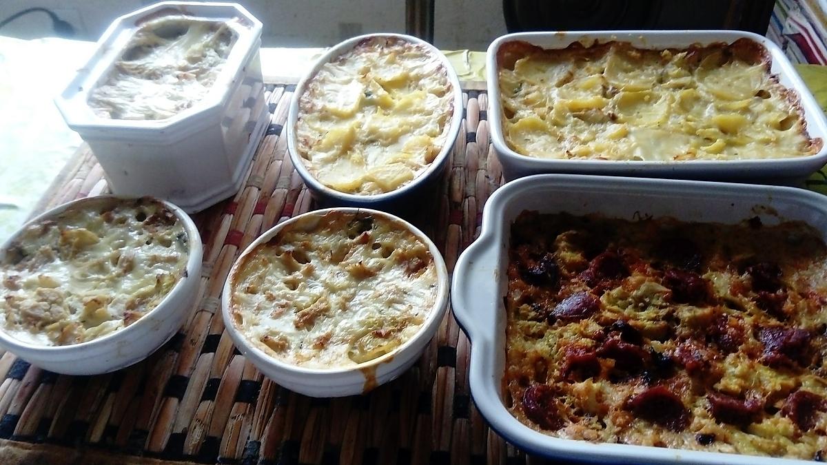 recette parmentier cabillaud et chou fleur; ,,,,   gratin  cabillaud  chou  fleur   chorizo :