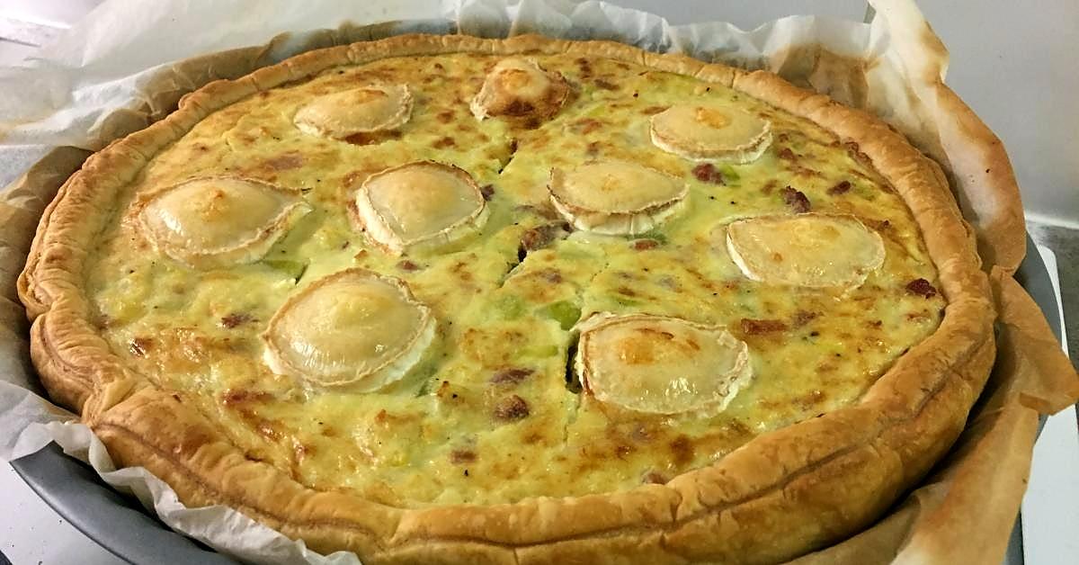 recette Tarte au chévre