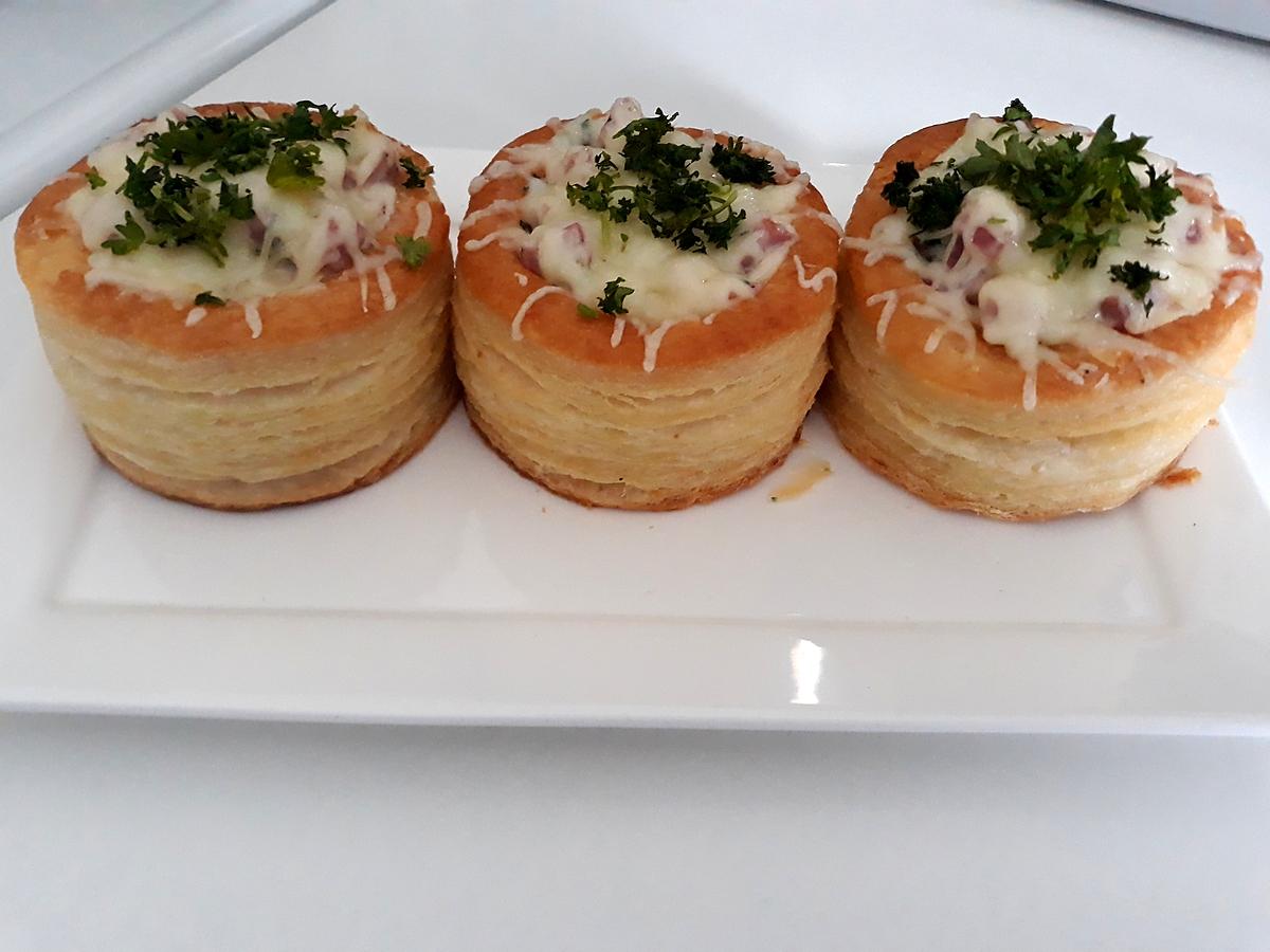 recette VOL AU VENT À LA FORESTIERE