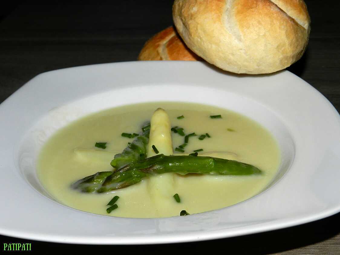 Recette de Velouté aux deux asperges
