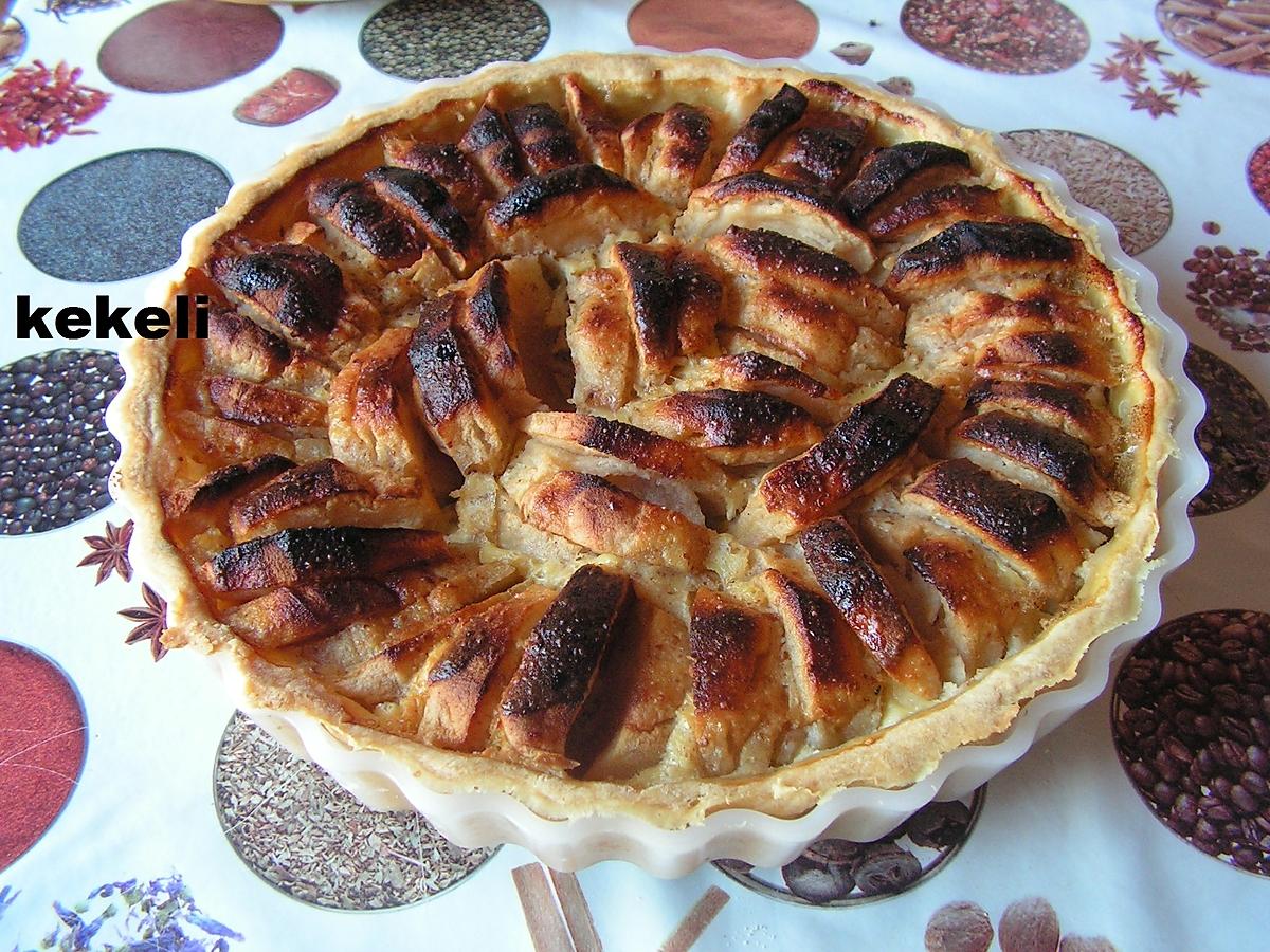 recette Tarte aux pommes et aux amandes