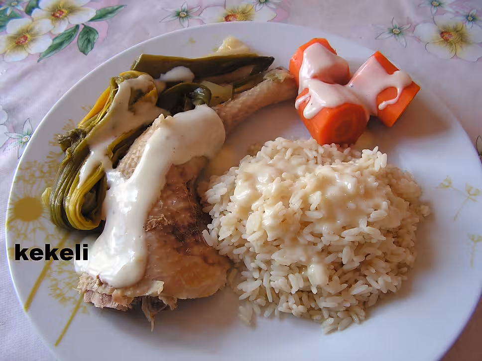 recette Poule au blanc
