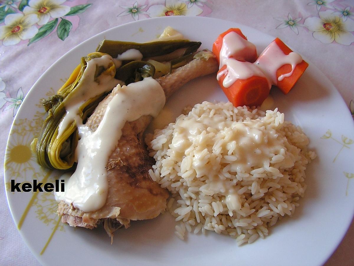 recette Poule au blanc