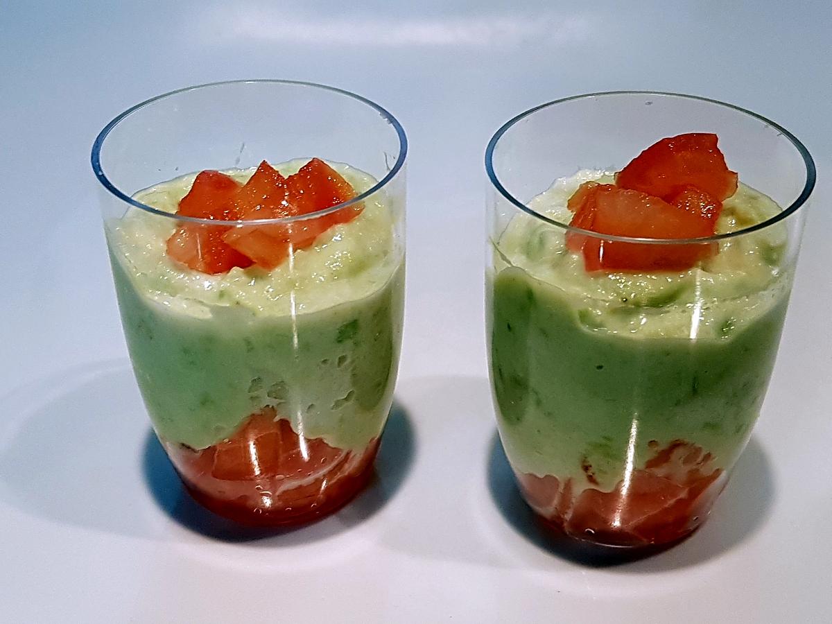 recette Verrine crabe avocat