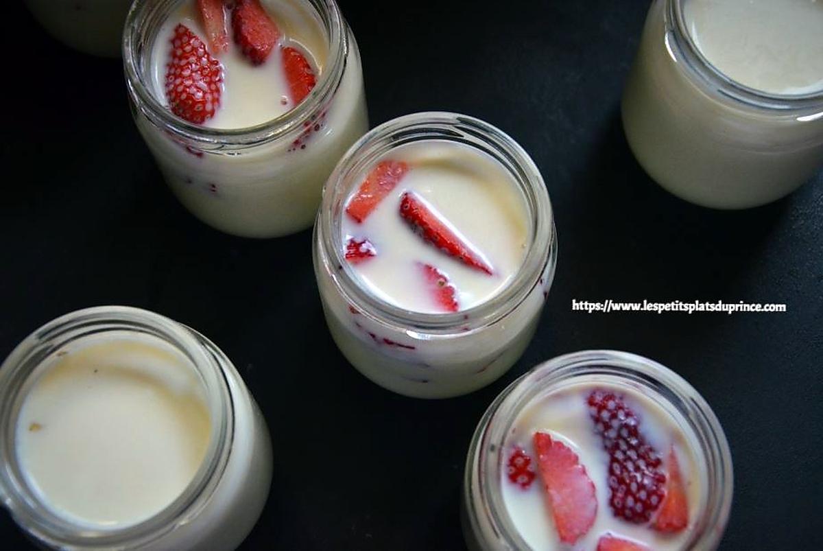 recette Yaourt à la fraise fait maison