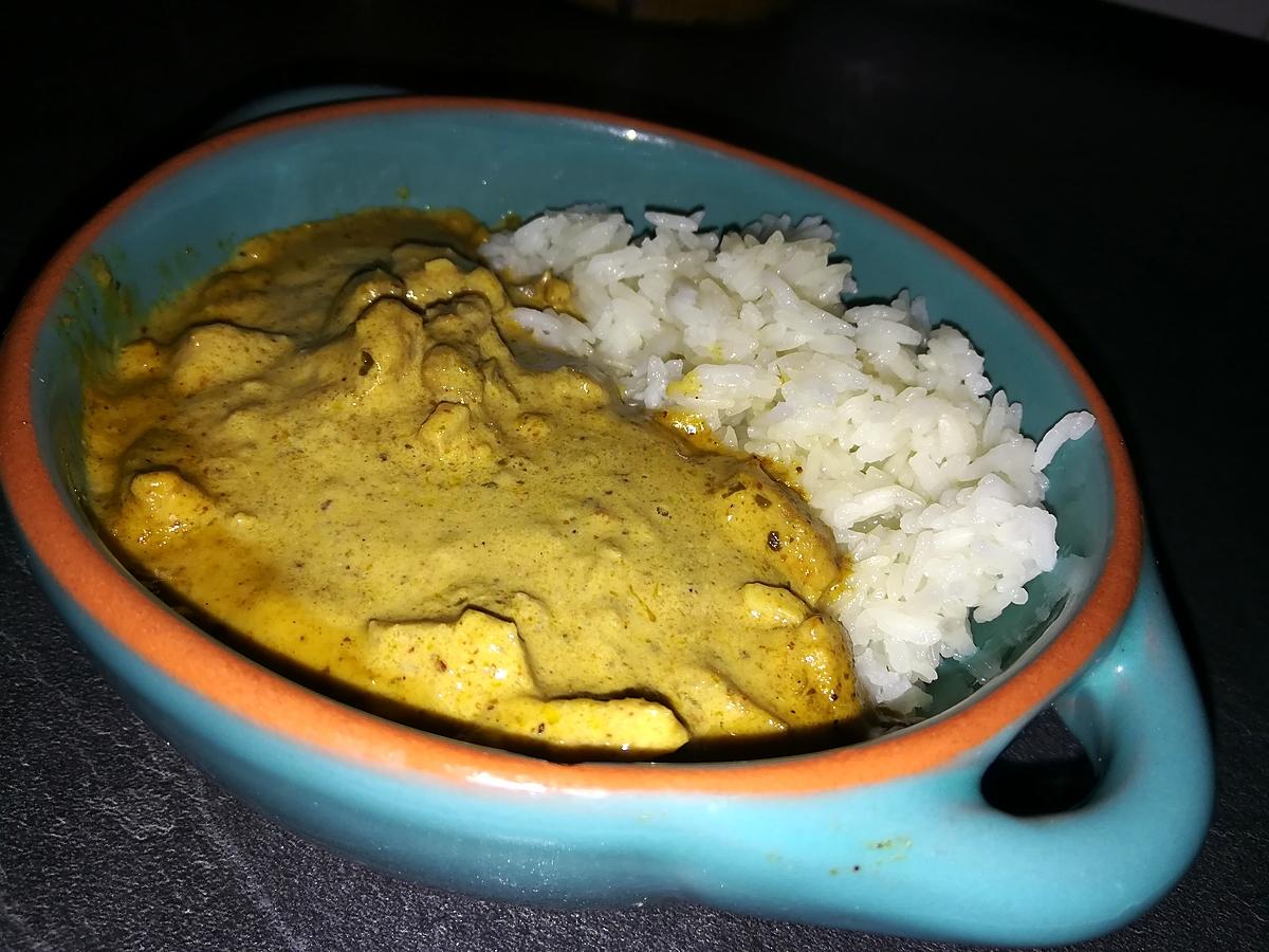 recette Porc a la crème et au curry