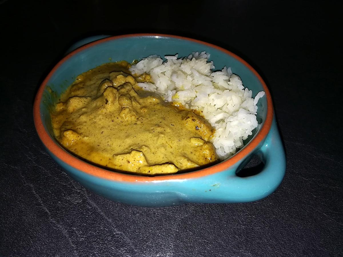 recette Porc a la crème et au curry