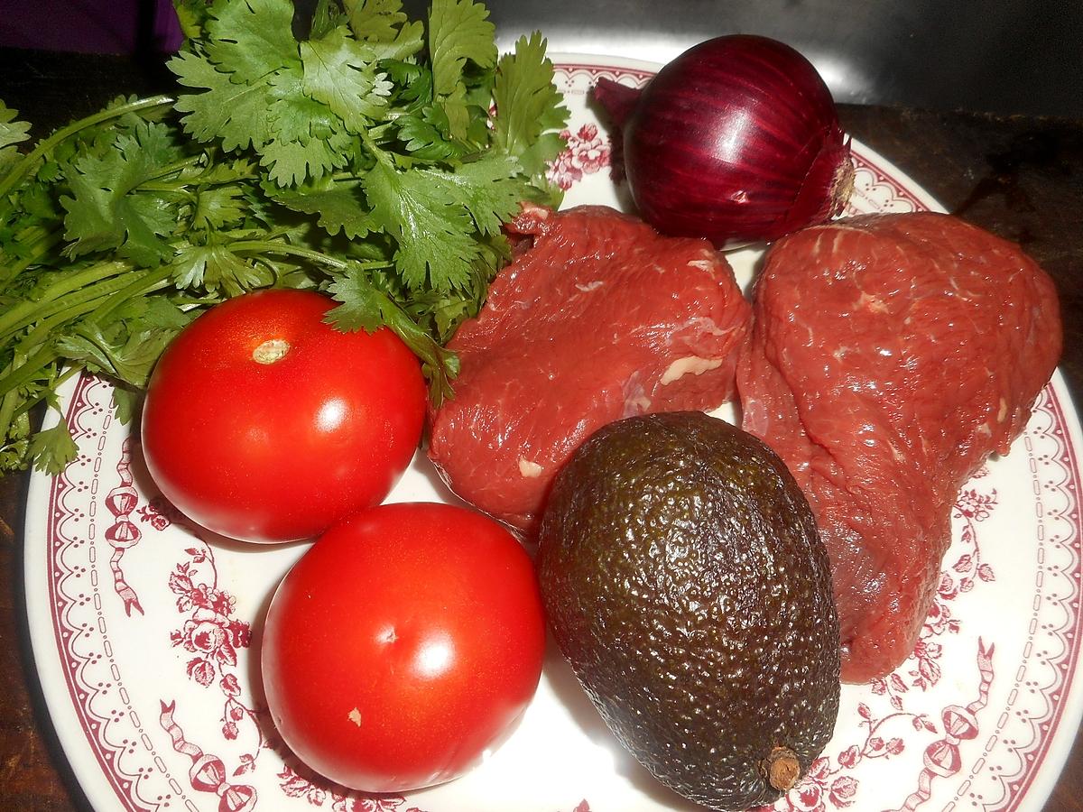 recette Tartare de boeuf au couteau a l avocat