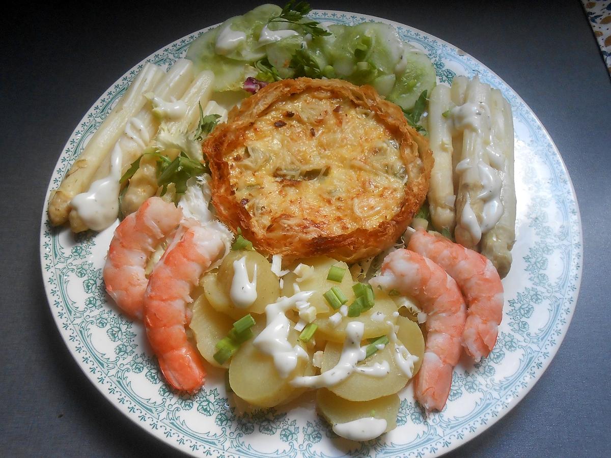 recette TARTELETTES AUX POIVRONS LARDONS ET CRUDITES